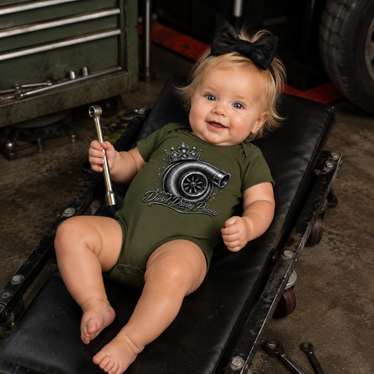 Infant Future Diesel Driving Princess Onesie