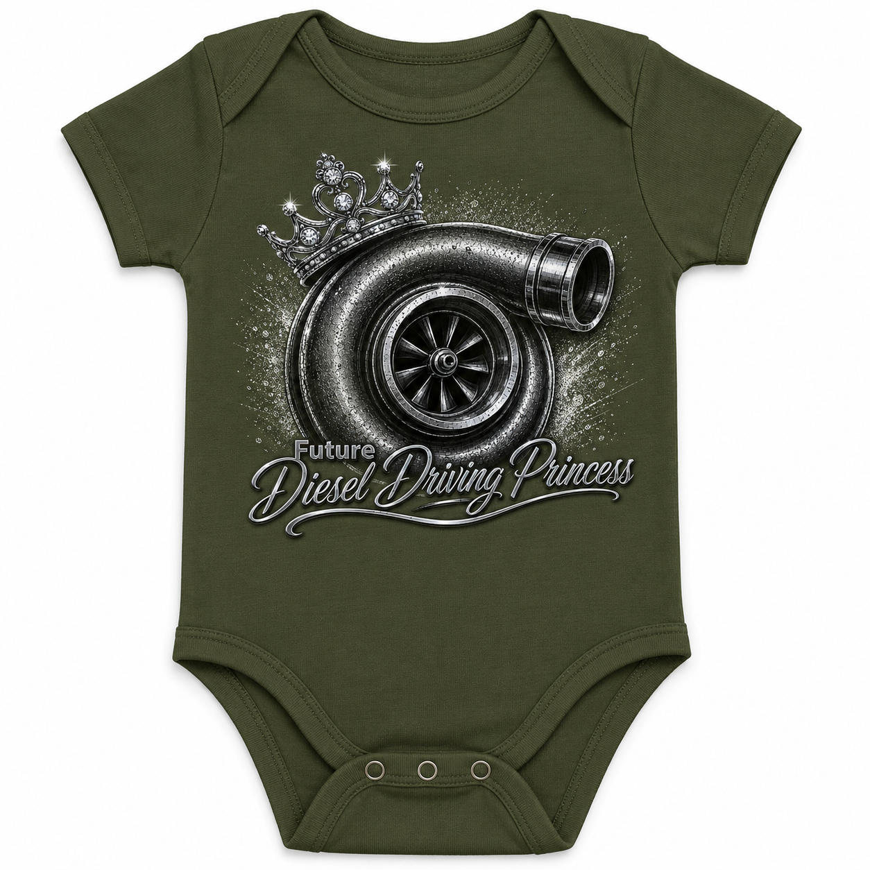 Infant Future Diesel Driving Princess Onesie
