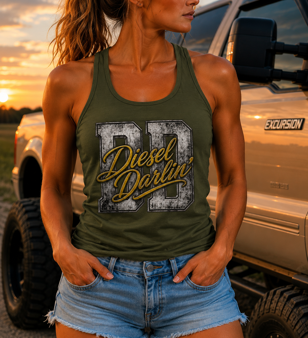 Women's Diesel Darlin' Racer Back Tank
